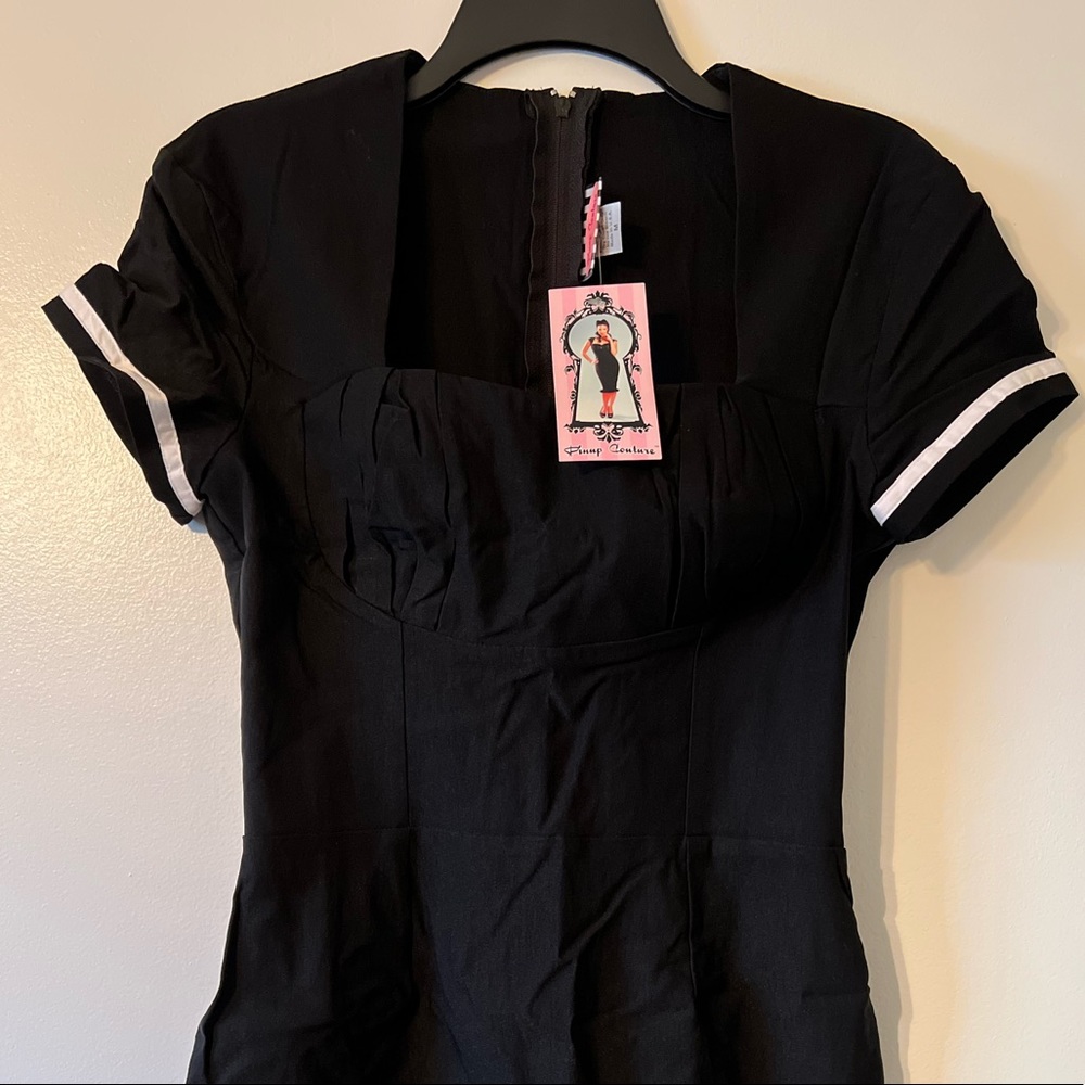 Pinup Couture Black Sailor Dress Size M